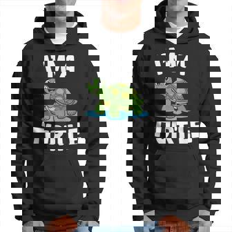 Adorable Tortuga De Dibujos Animados Con Cita Divertida Sudadera - Regaloses