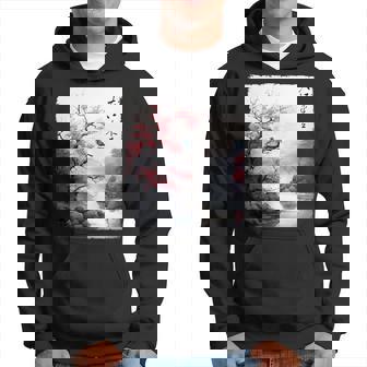 Art Japonaisintage En Fleurs De Cerisier Manche Longue Sweat à capuche - Cadeauxyz