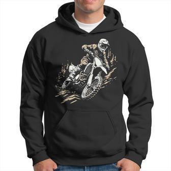 Dirt Bikechwarz Weiß Motocross Motorrad Für Jungen Kapuzenpullover - Geschenkecke