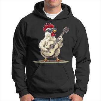 Disfraz De Pollo Blanco Con Guitarra Genial Para Adultos Y Niños Sudadera - Regaloses