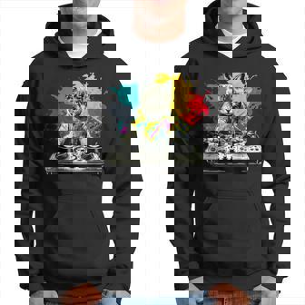 Dj Cat Maison Drôle De Musique Chat Amateur De Musique Sweat à capuche - Cadeauxyz