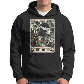El Monstruo Frankenstein Y La Novia Los Amantes Tarot Card Manga Larga Sudadera - Regaloses