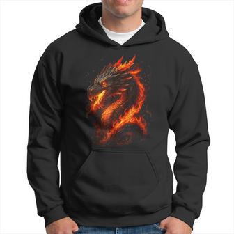 Feuerdrache Fantasy Gaming Mittelalter Drache Kapuzenpullover - Geschenkecke