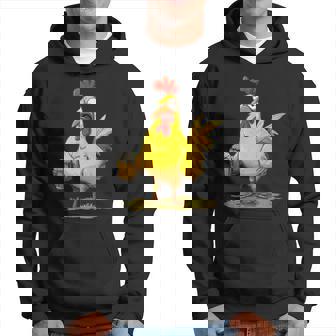 Gallo De Dibujos Animados Con Cerveza Para Los Amantes Del Pollo Del Partido Sudadera - Regaloses