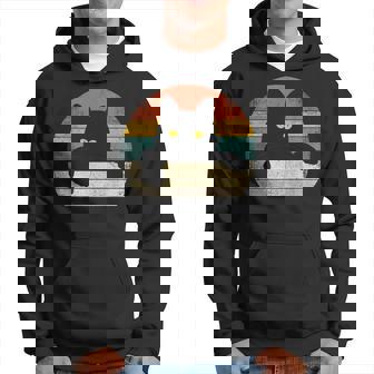 Gato Negro Estilo Retrointage – Regalo Para Amantes De Los Gatos Sudadera - Regaloses