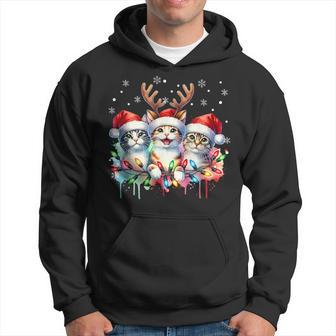 Katzen Weihnachten Rentier Katzen Weihnachts Kapuzenpullover - Geschenkecke