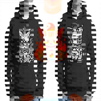 Kawaii Fieryphinx Gato Bebiendo Café Café Arte Gatos Amante Sudadera - Regaloses