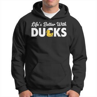 Laida Es Mejor Con Los Patos Divertida Cita Amante Del Pato Sudadera - Regaloses