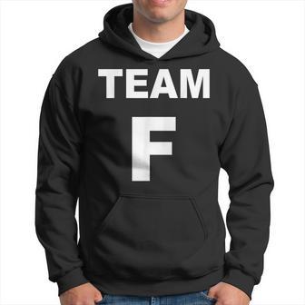 Letra F Dice El Equipo F Enorme Letra F Sudadera - Regaloses