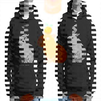 Lindo Capibara Con Naranja Enu Cabeza Capibara Amante Sudadera - Regaloses