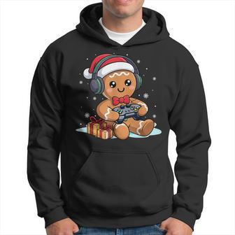 Lustiger Weihnachts-Gamer-Lebkuchen-Xmas Gaming Männer Jungen Kinder Kapuzenpullover - Geschenkecke