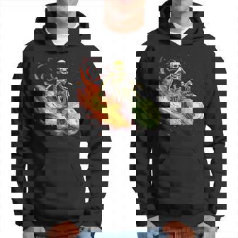 Meteorito De Fuego Con Esqueleto Divertido Para Jinete Sudadera - Regaloses