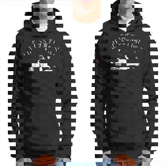 Necessità Diita Divertente Libri Gatti E Caffè Amante Felpa con cappuccio - Novitaregali