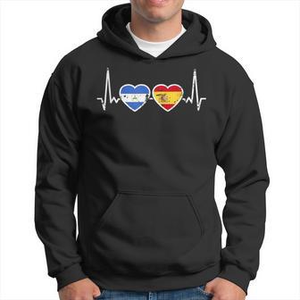 Nicaragua Españaintage Bandera Latido Nicaragüense Sudadera - Regaloses