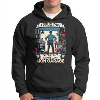 Papa Bricoleur Humour J'peux Pas Cadeau Garage Manche Longue Sweat à capuche - Cadeauxyz
