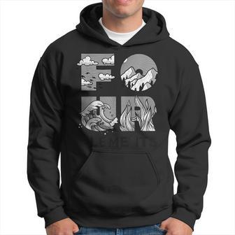 Quatre Éléments Air Terre Eau Feuymboles Triangle Grec Sweat à capuche - Cadeauxyz