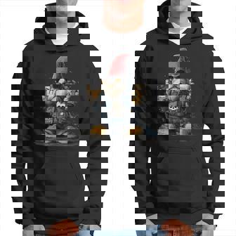 Rocker Enano De Jardín Bebiendo Cerveza Sudadera - Regaloses