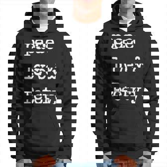 Symbole De La Paix De L'amour Et De La Poésie Sweat à capuche - Cadeauxyz