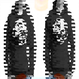 Théâtre Yin Yang Masques Comédie Et Tragédie Manche Longue Sweat à capuche - Cadeauxyz