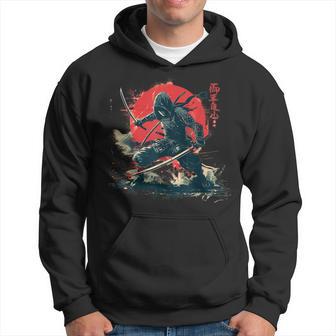Vintage Anime Japanischer Ninjaamurai Fighter Kampfsport Kapuzenpullover - Geschenkecke