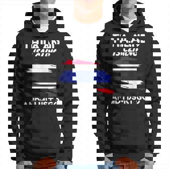 Vintage Thailandiata Chiamando I Must Go Thailandia Bandiera Felpa con cappuccio - Novitaregali