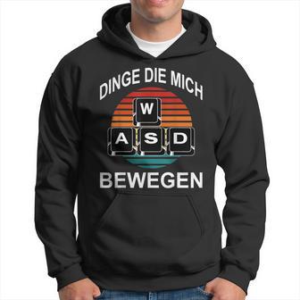 Wasd Dinge Die Mich Bewegen Retro Zocker Gaming Pc Zocken Ps Kapuzenpullover - Geschenkecke