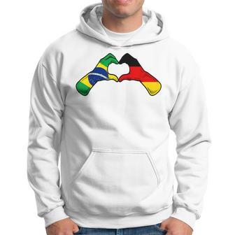Bandera De Brasil Alemania Corazón Alemán Brasileño Sudadera - Regaloses