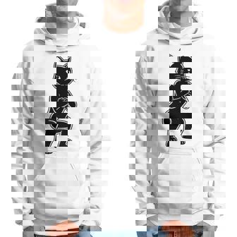 Entrenamiento Negro Gato Bolsillo Impresión Gimnasio Entrenamiento Fitness Sudadera - Regaloses