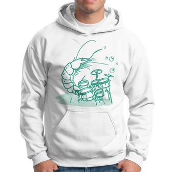 Instrument Musique Batterie Drôle Crevettes Sweat à capuche - Cadeauxyz