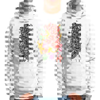 Symbole Japonais De Tigre Et De La Nature Kanji Art Back Manche Longue Sweat à capuche - Cadeauxyz