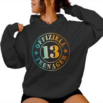 13 Geburtstag Offiziell Nager 13 Jahre Junge Mädchen Kapuzenpullover für Damen - Geschenkecke