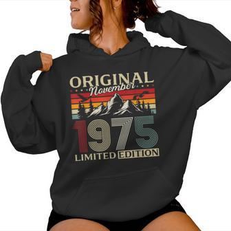 50 Cumpleaños Hombre Regalo Noviembre 1975 Sudadera con capucha para mujer - Regaloses