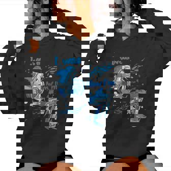 I Was 6 Now I'm 7 7Th Birthday Boy Girl Ocean Shark Birthday Women Hoodie - Thegiftio