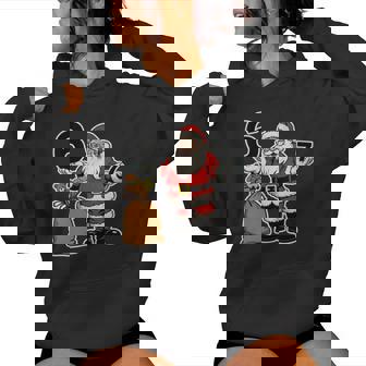 67 Christmas Six Seven Meme Brainrot Santa Claus 6-7 Women Hoodie - Thegiftio