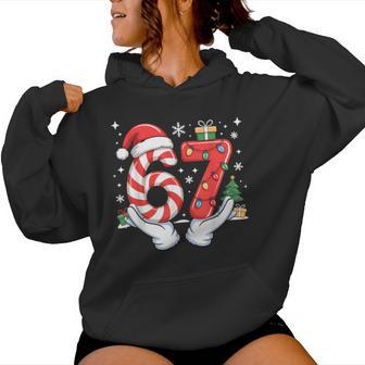 67 Meme Six Seven Family Christmas For Boys Girls Women Hoodie - Thegiftio UK