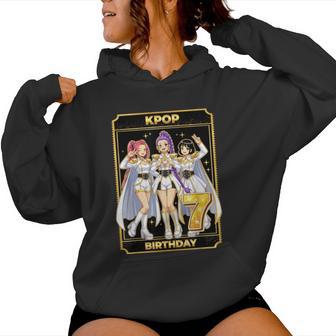 7Th Birthday K-Pop Star Korean Pop Music Lovers Girls Bday Women Hoodie | Seseable FR
