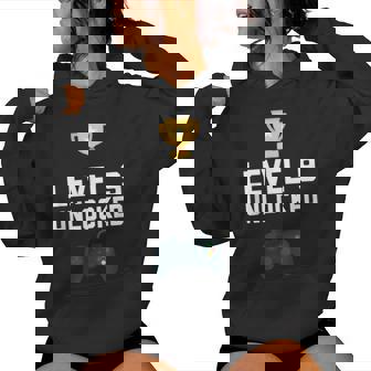 9歳 誕生日シャツ 男の子 女の子 ギフト 9歳 レベルアップ ゲーマー レディースパーカー - Kawaiitshirt