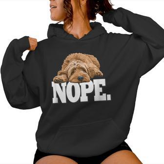& Nope Napping Goldendoodle Doodle Lover Women Hoodie - Thegiftio UK