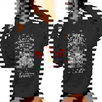 Art Aide Gnome Everything Is Fine Holiday Christmas Women's Hoodie | Mazezy