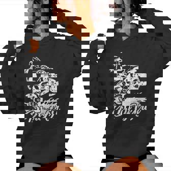 ATV Four Wheel Dirty Girl Mud Riding Adventure Fun Tank Top Women's Hoodie | Mazezy