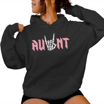 Aunt Of The Bad Two The Bone Birthday 2 Years Old Birthday Women Hoodie - Thegiftio UK