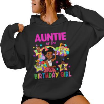Auntie Of Birthday Girl Gracie Birthday Dolls Girl Party Women Hoodie - Monsterry