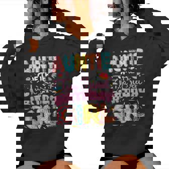 Auntie Of The Two Sweet Birthday Girl Donut 2Nd Birthday Women Hoodie | Seseable FR