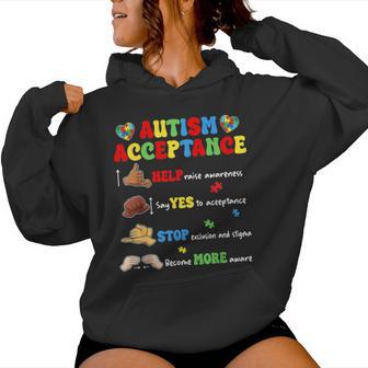 Autism Awareness Acceptance Hand Sign Language Sped Teacher Women Hoodie | Mazezy