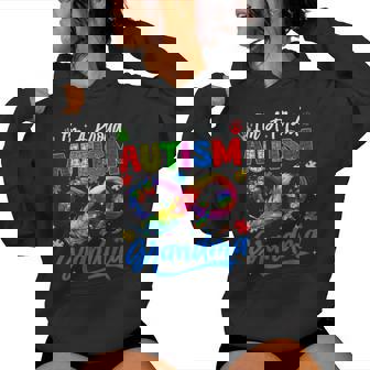 Autism Awareness Proud Grandma Butterflies Family Matching Women Hoodie | Seseable UK