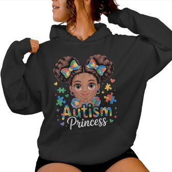 Autism Princess Coquette Bow Daughter Autism Awareness Girls Women Hoodie | Seseable UK