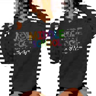 Back To School Student Teacher Team Middle School Crew Women Hoodie - Thegiftio