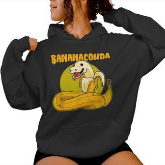 Bananacondachlange Mit Banana Pyjama Anaconda Python Kapuzenpullover für Damen - Geschenkecke