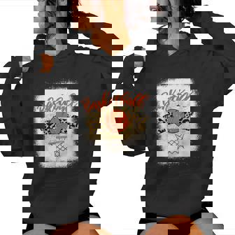 Basketball Mom Bleached Leopard 母の日 バスケットボール ママ レディースパーカー - Kawaiitshirt