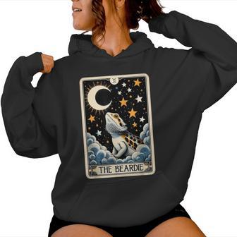 Bearded Dragon Tarot Card Beardie Mom Beardie Dad Women Women Hoodie - Thegiftio